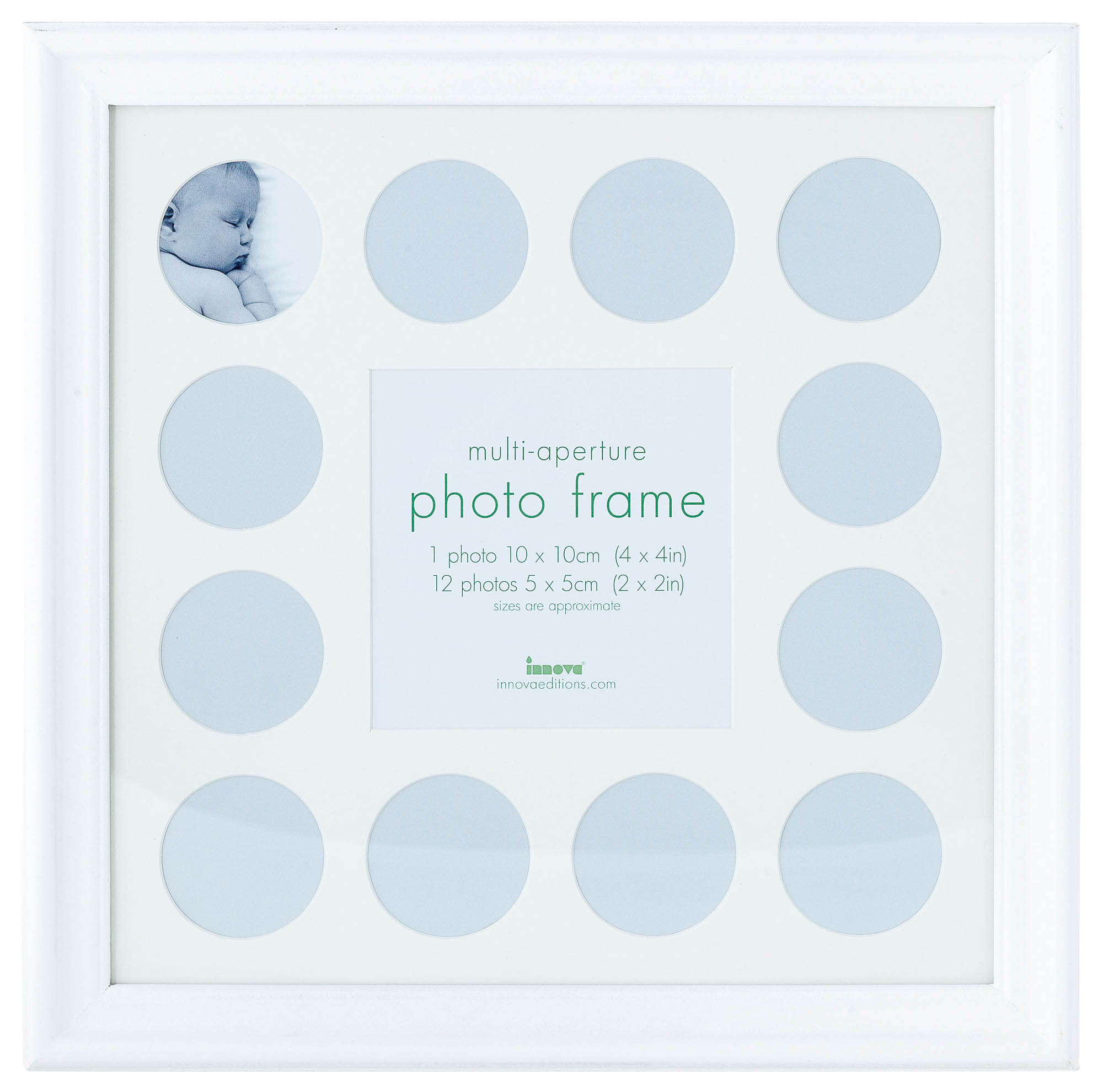 PI03739 Ф/рамка 13 фото 12 x 5*5, 1 x 10*10 Baby Memories ll (WHITE)(6)