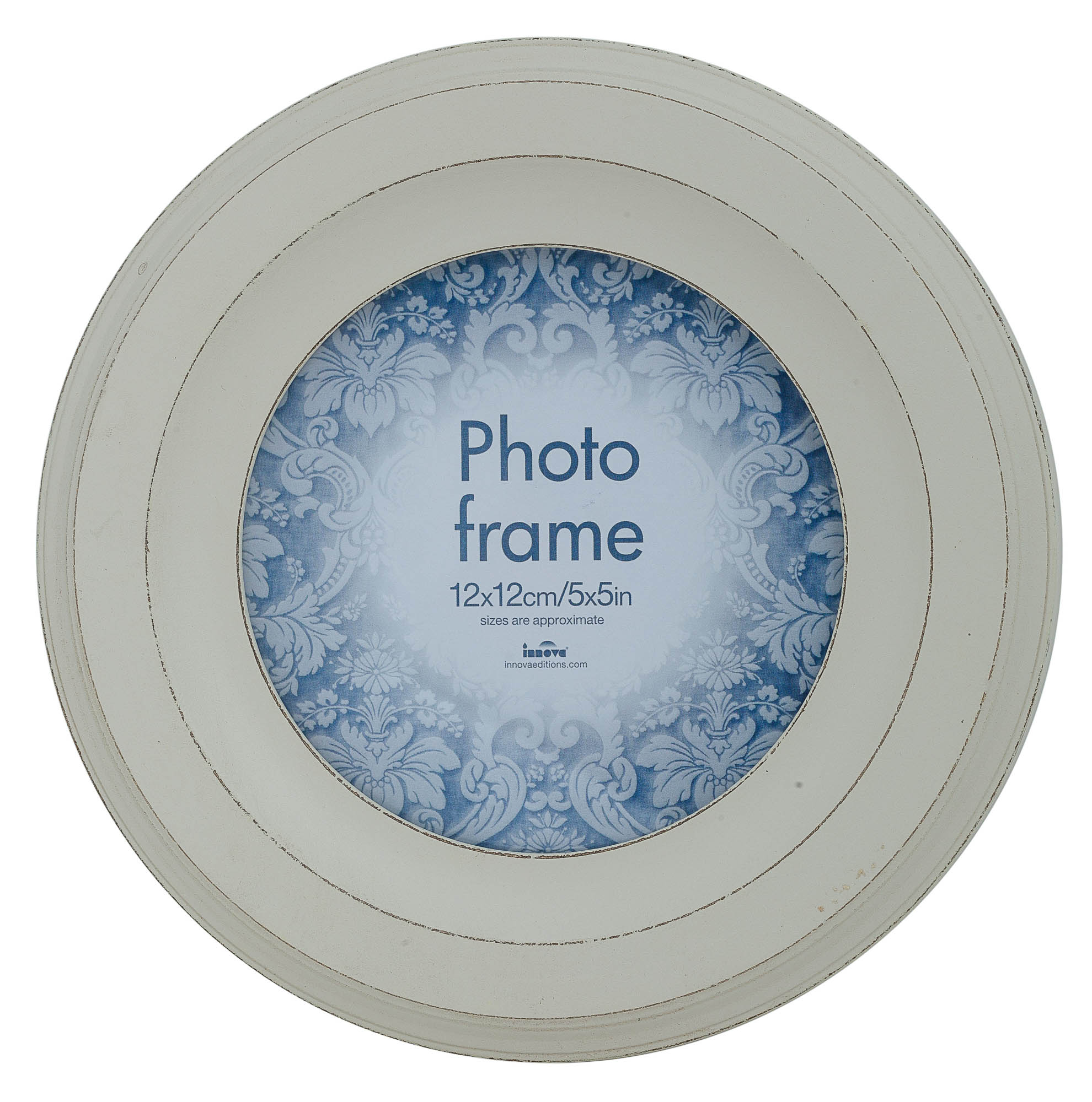 PI03732 Ф/рамка Casa Circular 12.5cm/5dia Vintage White (8)