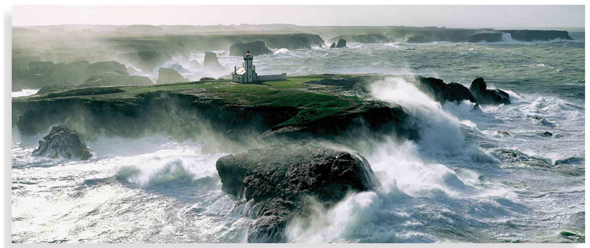 FP04014 Glass Art Pointe des Poulains Lighthouse 50x120cm (3)