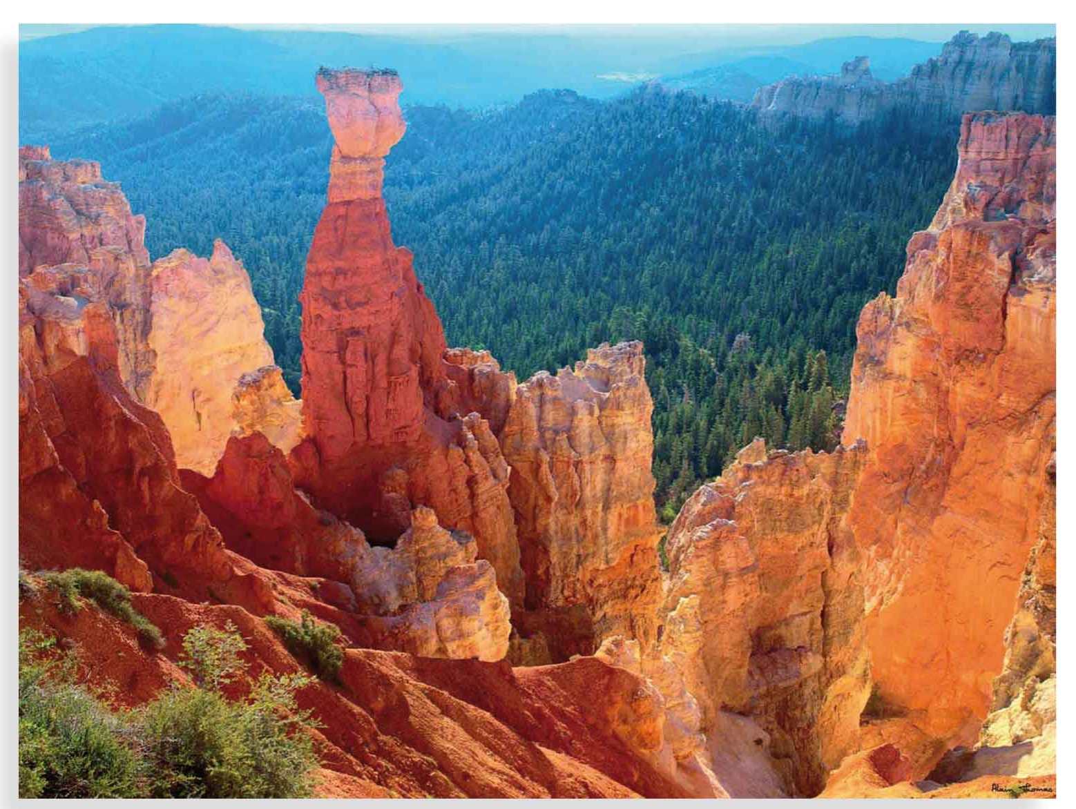 FP04035 Glass Art Fairy Castle, Bryce Utah 60x80cm (3)