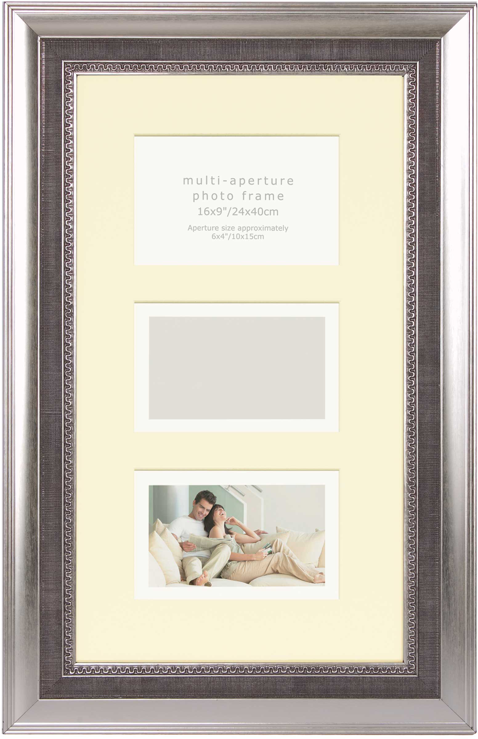 PI8689 Ф/рамка 24*40 Multi Durham Silver