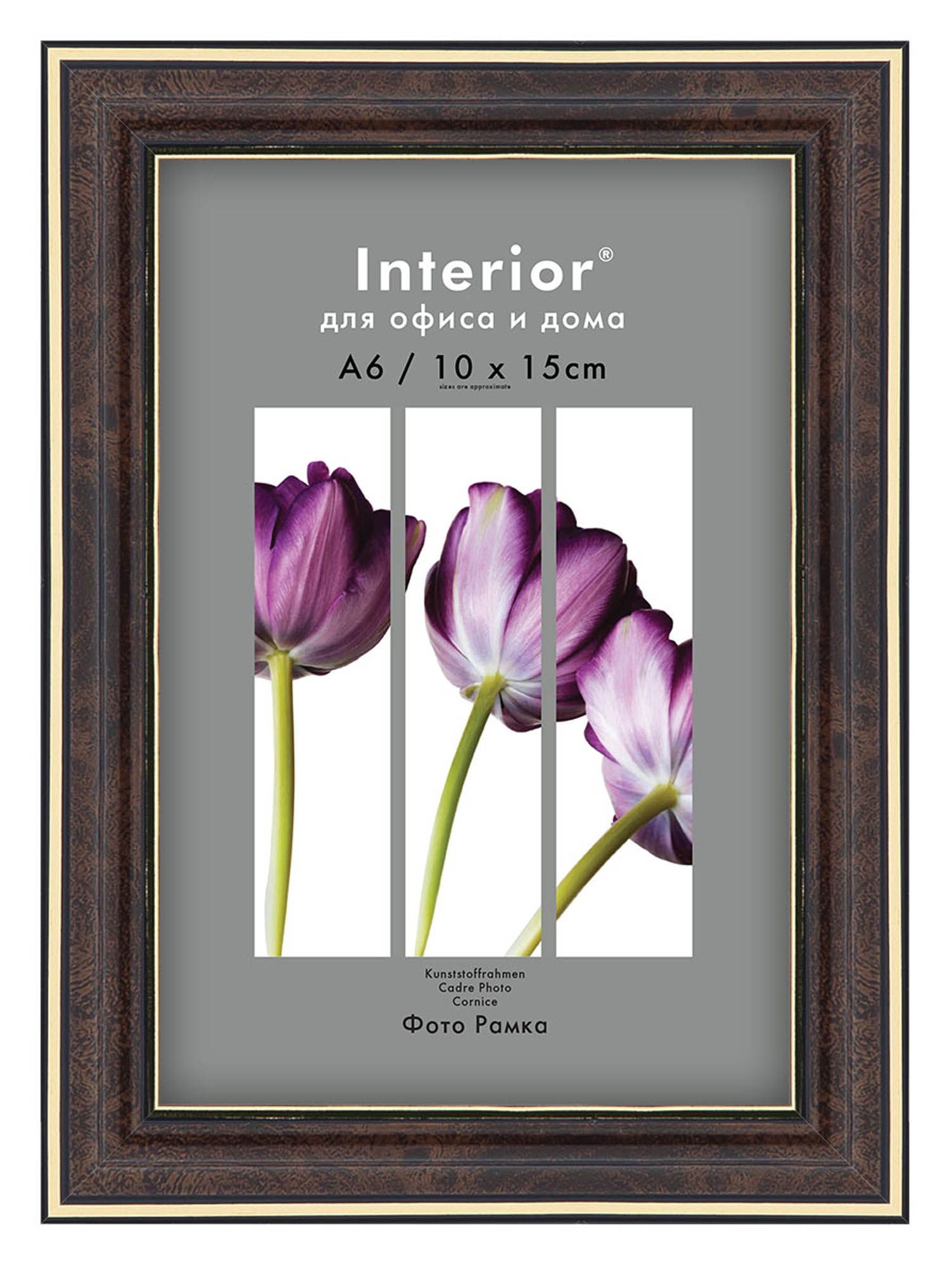 Interior Office 282 10*15 темный орех (50шт.)