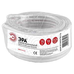 ЭРА Кабель коаксиальный SAT50 1,0 CCS - 64Al - 10m (21%) (40/640)