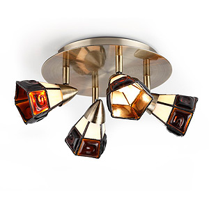 Светильник Rivoli Arlington-C-4хG9-40W-Antique brass (8/64)