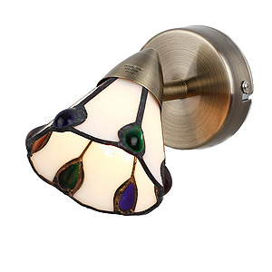 Светильник Rivoli Garrison-W/C-1хG9-40W-Antique brass (20/240)