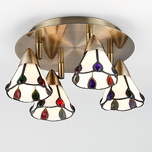 Светильник Rivoli Garrison-С-4хG9-40W-Antique brass (8/64)