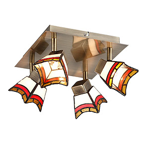 Светильник Rivoli Ruggles-C-4хG9-40W-Antique brass (8/64)