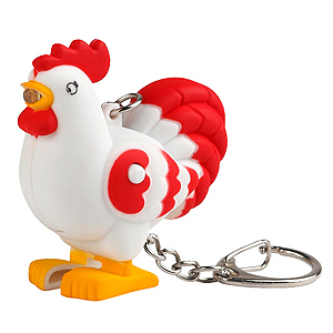 BD2-P Фонарь ЭРА Детский брелок &amp;amp;quot;Петух&amp;amp;quot;, бат в компл, бл (10/100/1400)