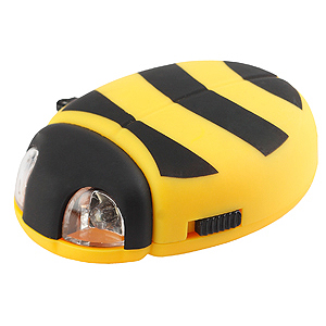 DA2-P Фонарь ЭРА Детский динамо &amp;amp;quot;Пчёлка&amp;amp;quot; , 2xLED, бл (10/100/1000)