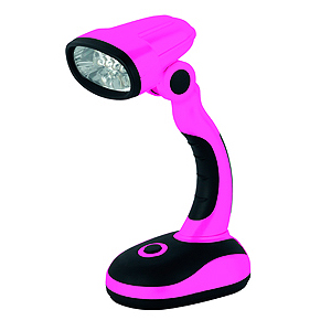 DL12-P Фонарь ЭРА Детский настольный, РОЗОВЫЙ, 12xLED, 3xAA, карт (10/60/240)