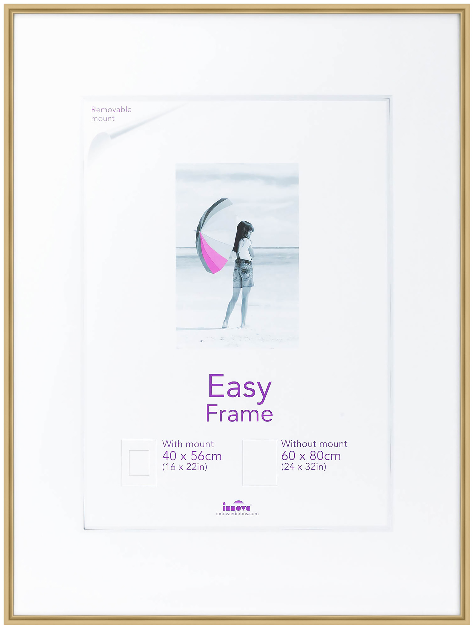 New 2014 PK04134GO Ф/рамка 60*80 Easy золото, пластик (5)