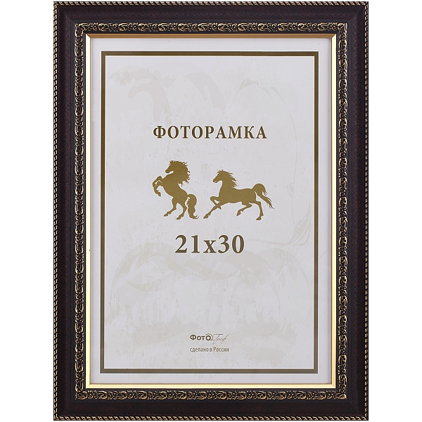 Interior 152G-8 21х30 пластик, мат.коричн.с 2 зол.кантами (27 шт.)