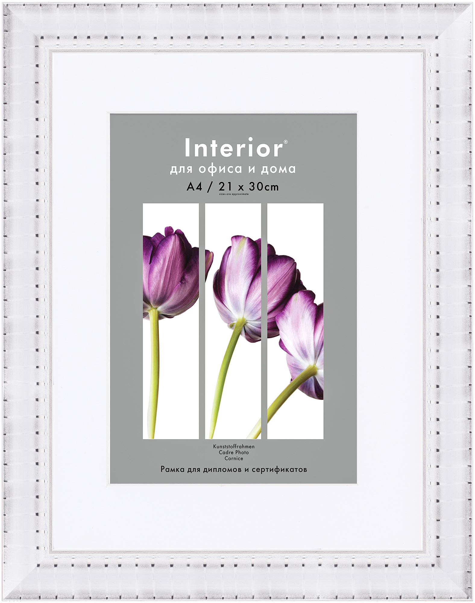 ORNATE 30*40 c паспарту 21*30 Vermont White Silver (10)