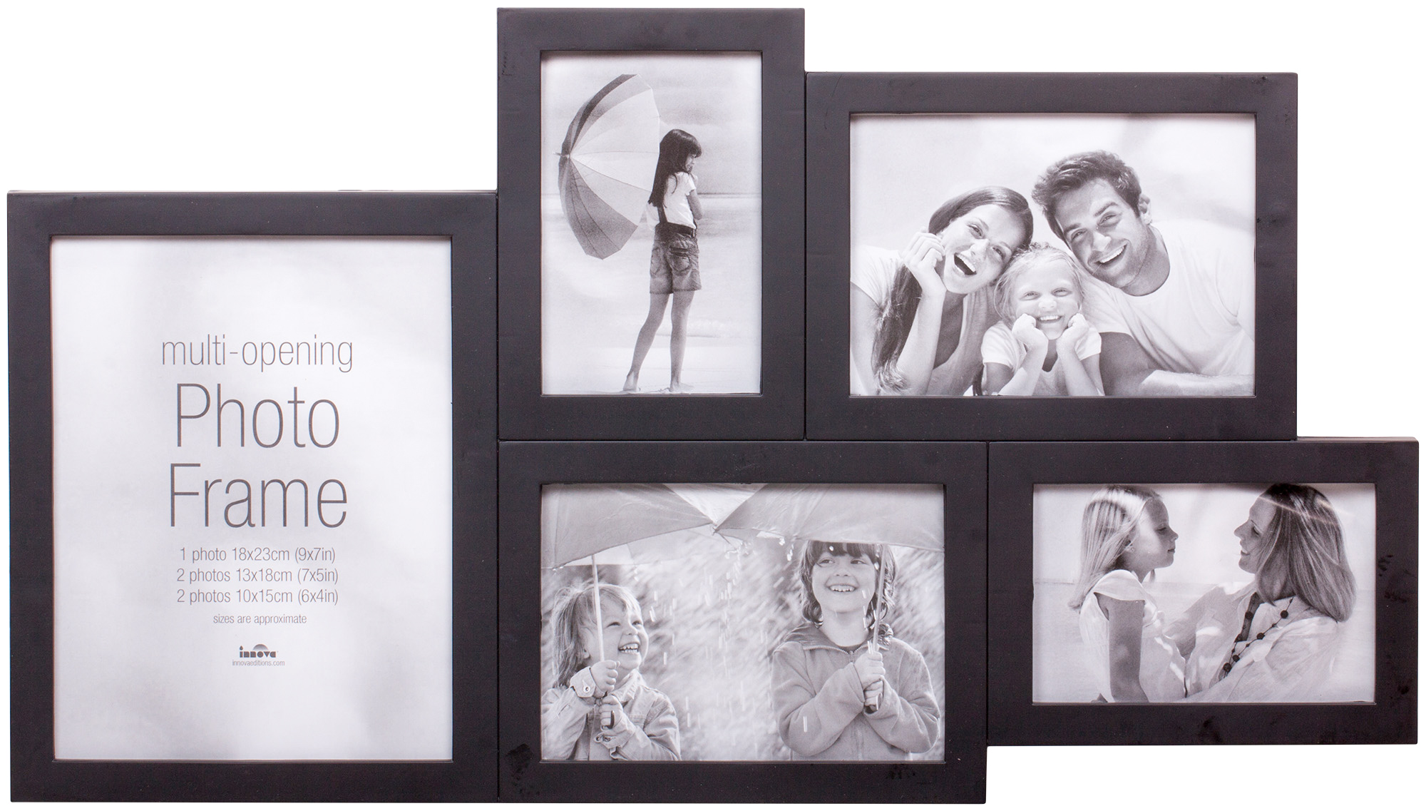PI04872 Ф/рамка 5 фото 1 x 18*23, 2 x 13*18, 2 x 10*15 Maggiore XXIV (Black) (10)