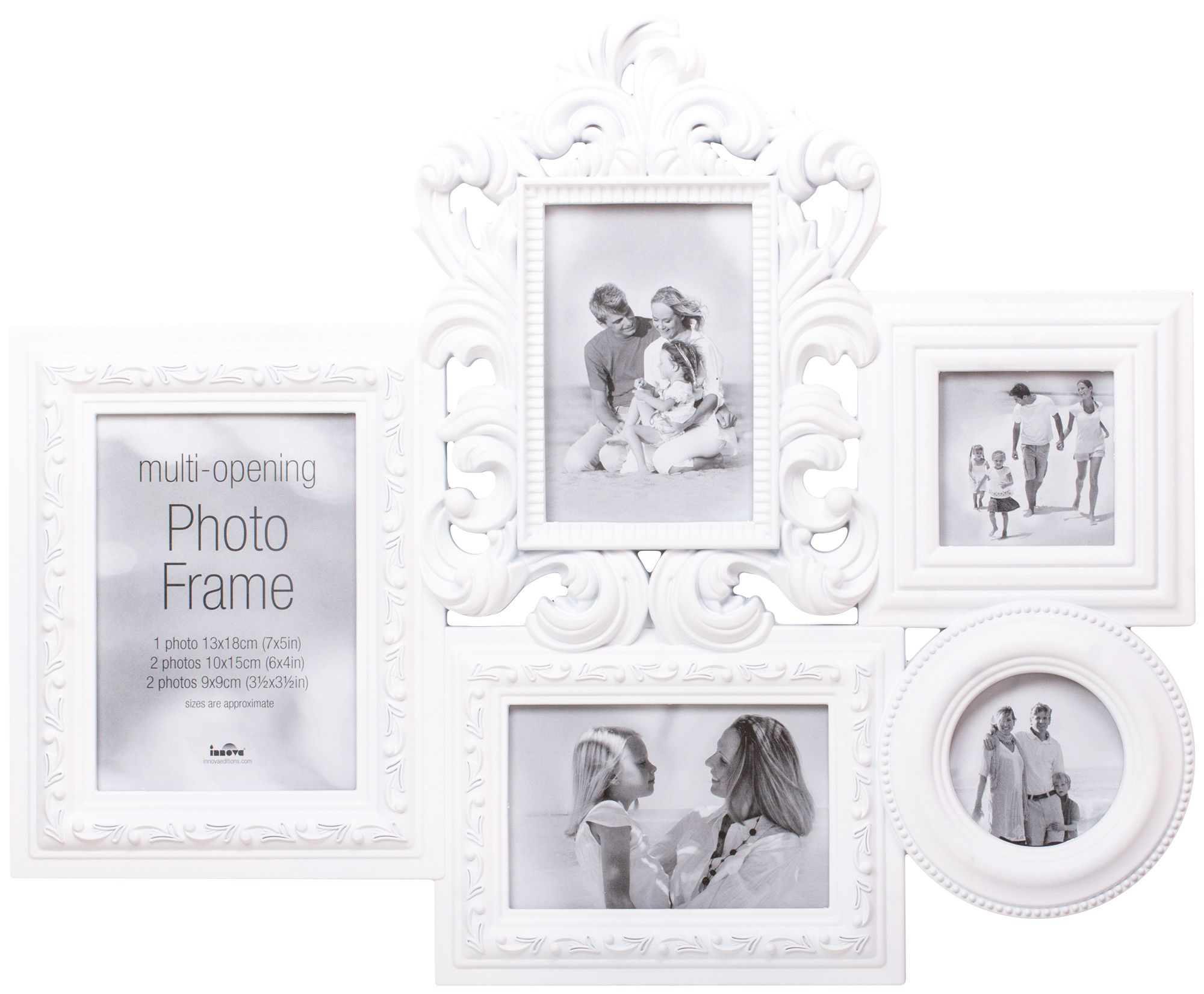 PI04978 Ф/рамка 5 фото 1 x 13*18, 2 x 10*15, 2 x 9*9 Maggiore XXII (White) (5)