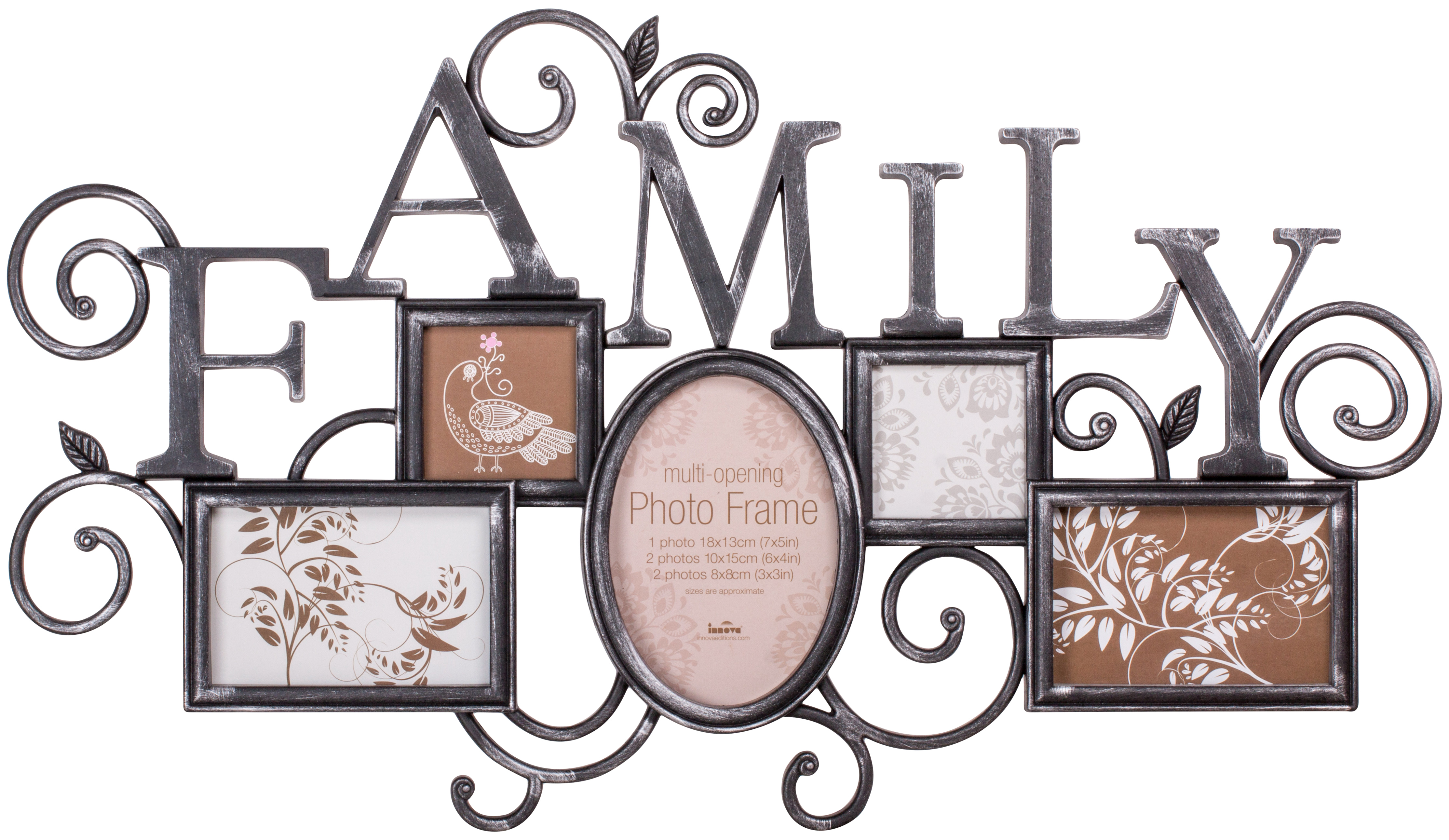 PI04982 Ф/рамка 5 фото 1 x 18*13, 2 x 10*15, 2 x 8*8 Milano I Family Bronze effect (5)