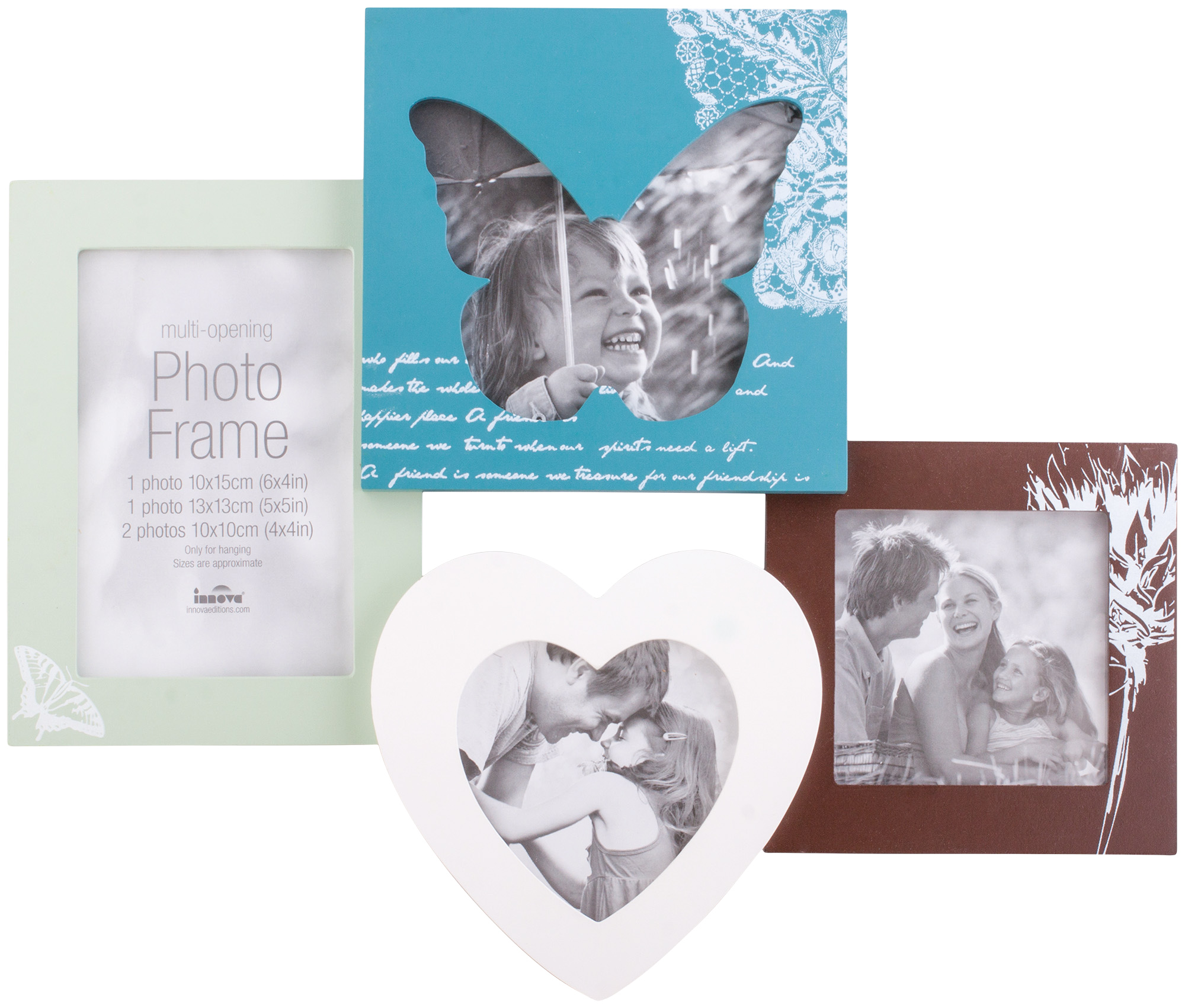 PI04959 Ф/рамка 4 фото 1 x 10*15, 1 x 13*13, 2 x 10*10 MadeiraPDecor I MDF (6)