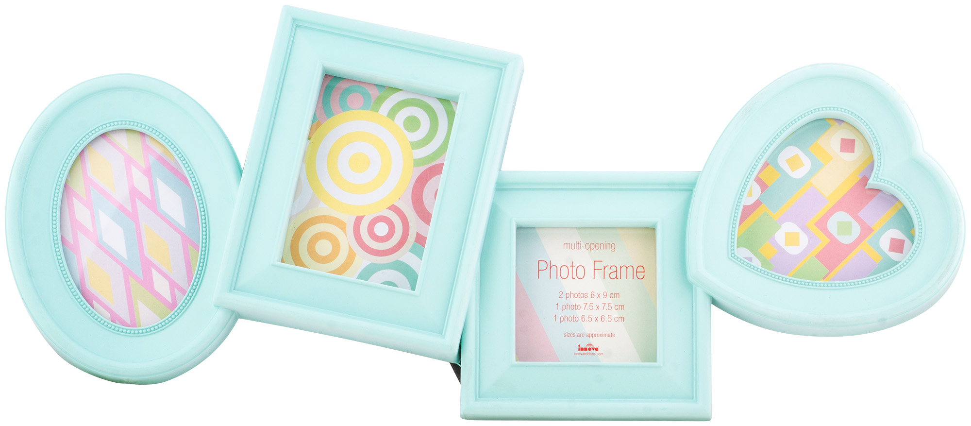 PI04887 Ф/рамка 4 фото 2 x 6*8, 1 x 8*8, 1 x 6*6 Fun Frames Mint (10)