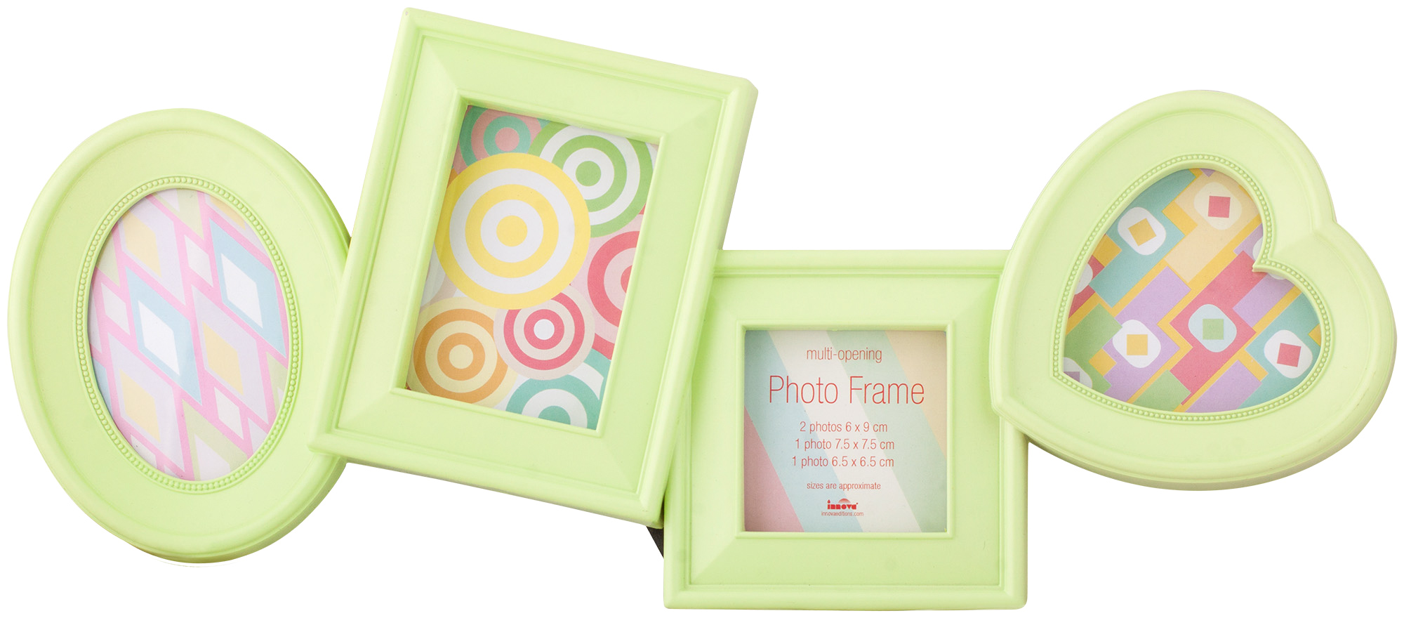 PI04888 Ф/рамка 4 фото 2 x 6*8, 1 x 8*8, 1 x 6*6 Fun Frames Lemon (10)