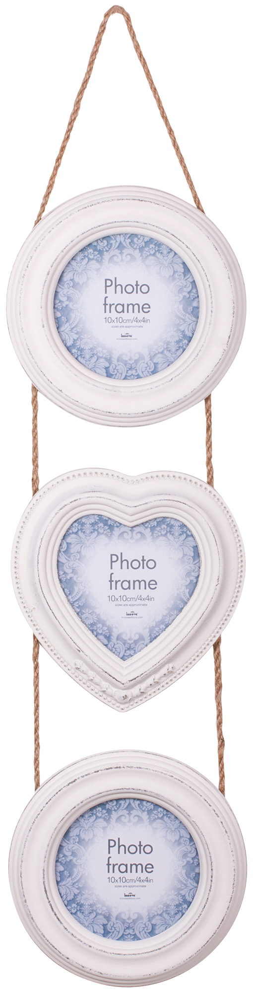 PI04956 Ф/рамка 3 x 10x10 Casa Trio MDF White (4)