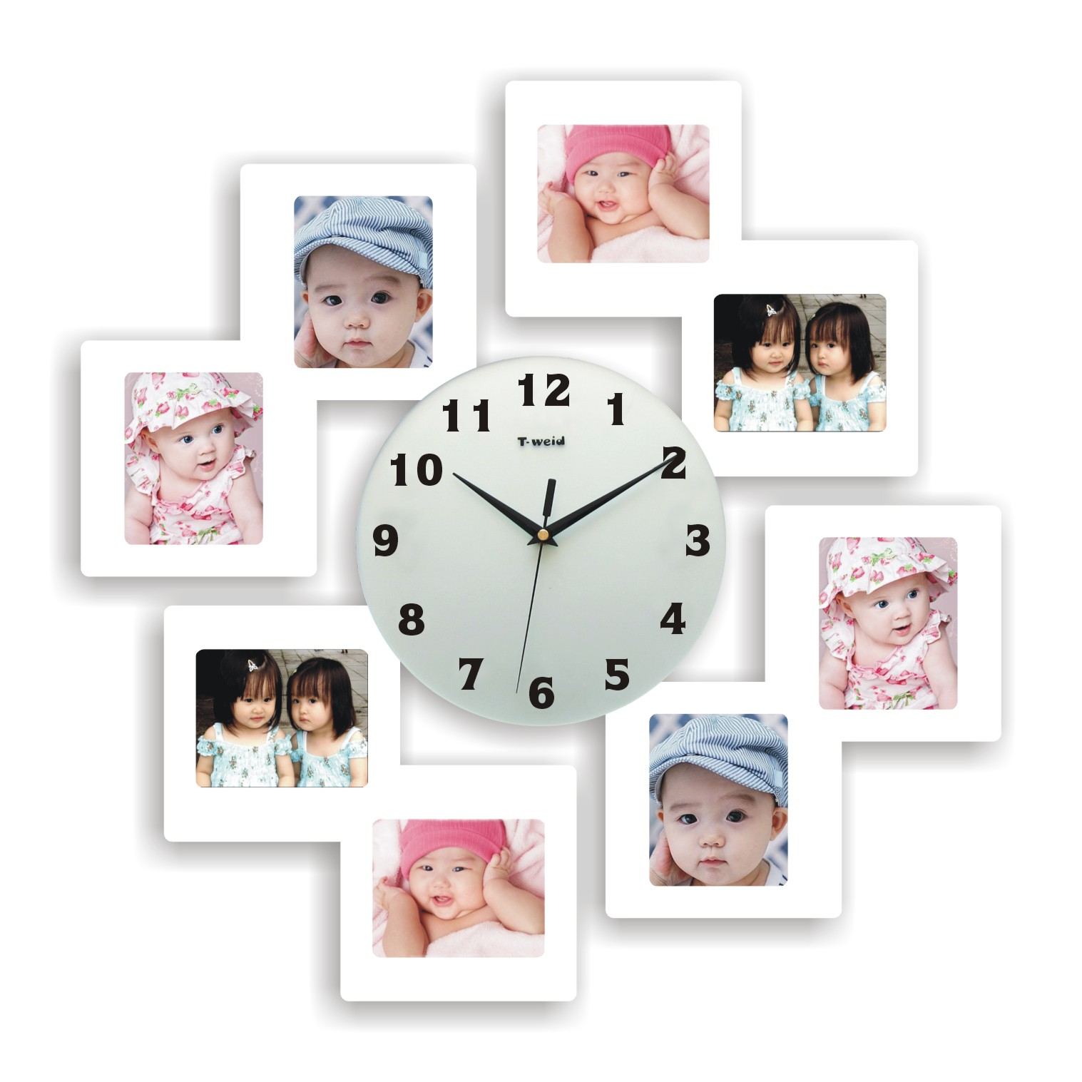 Ф/рамка M8182B Дерево с часами (10)