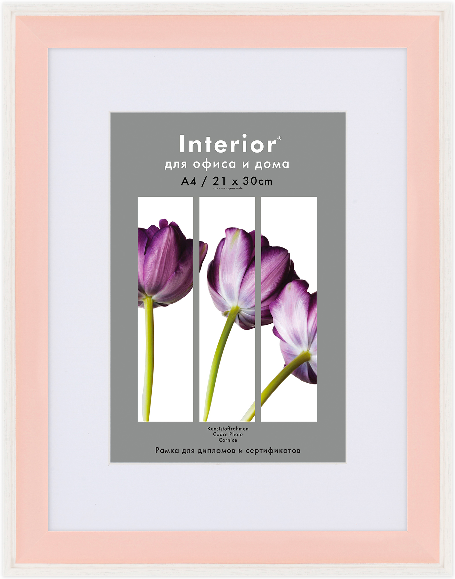 Ф/рамка Interior Baby 502 30*40 с паспарту 21*30 Pink (10)