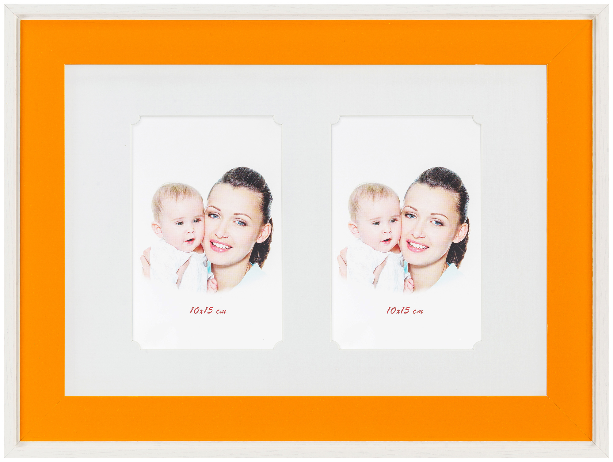 Ф/рамка Interior Baby 504 21*30 с паспарту 10*15 (Multi) Orange (10)