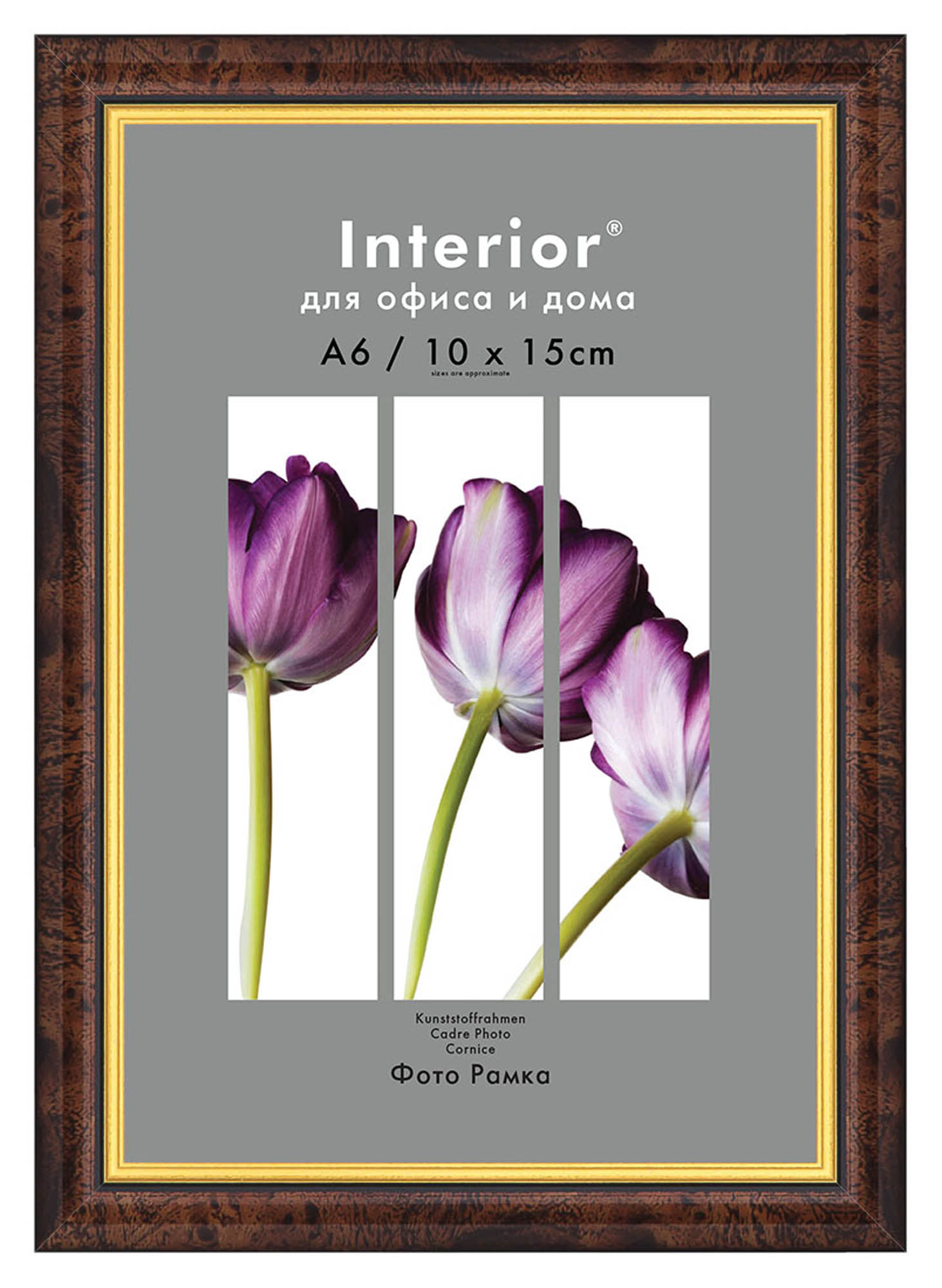 Interior Office 582 10*15 темный орех (44шт.)