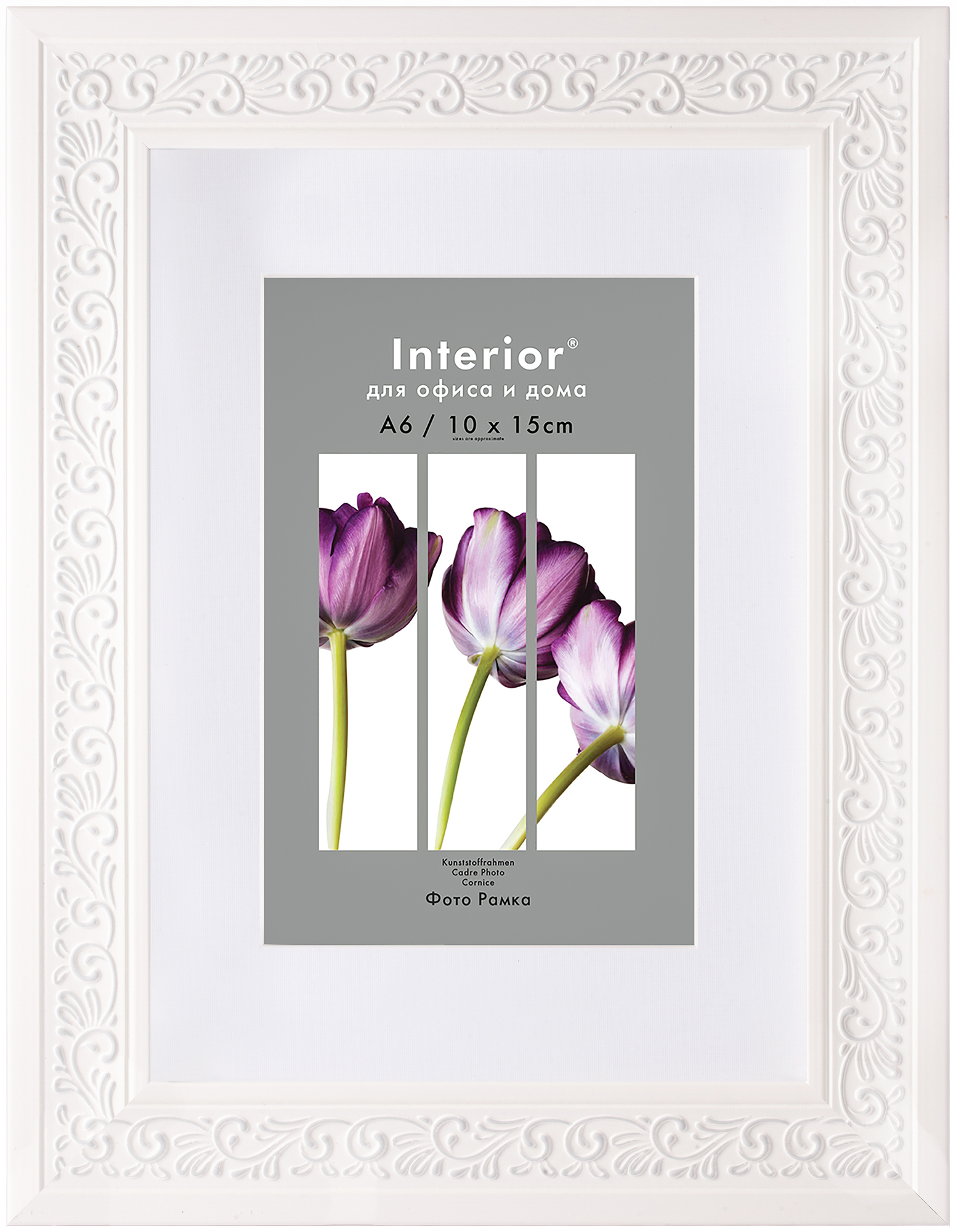 ORNATE 15*20 c паспарту 10*15 Louisiana White (30)