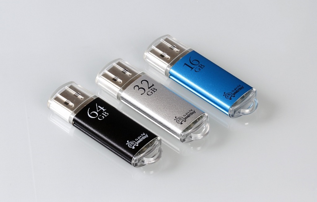 Флэш-диск Smartbuy 08 Gb V-Cut Silver