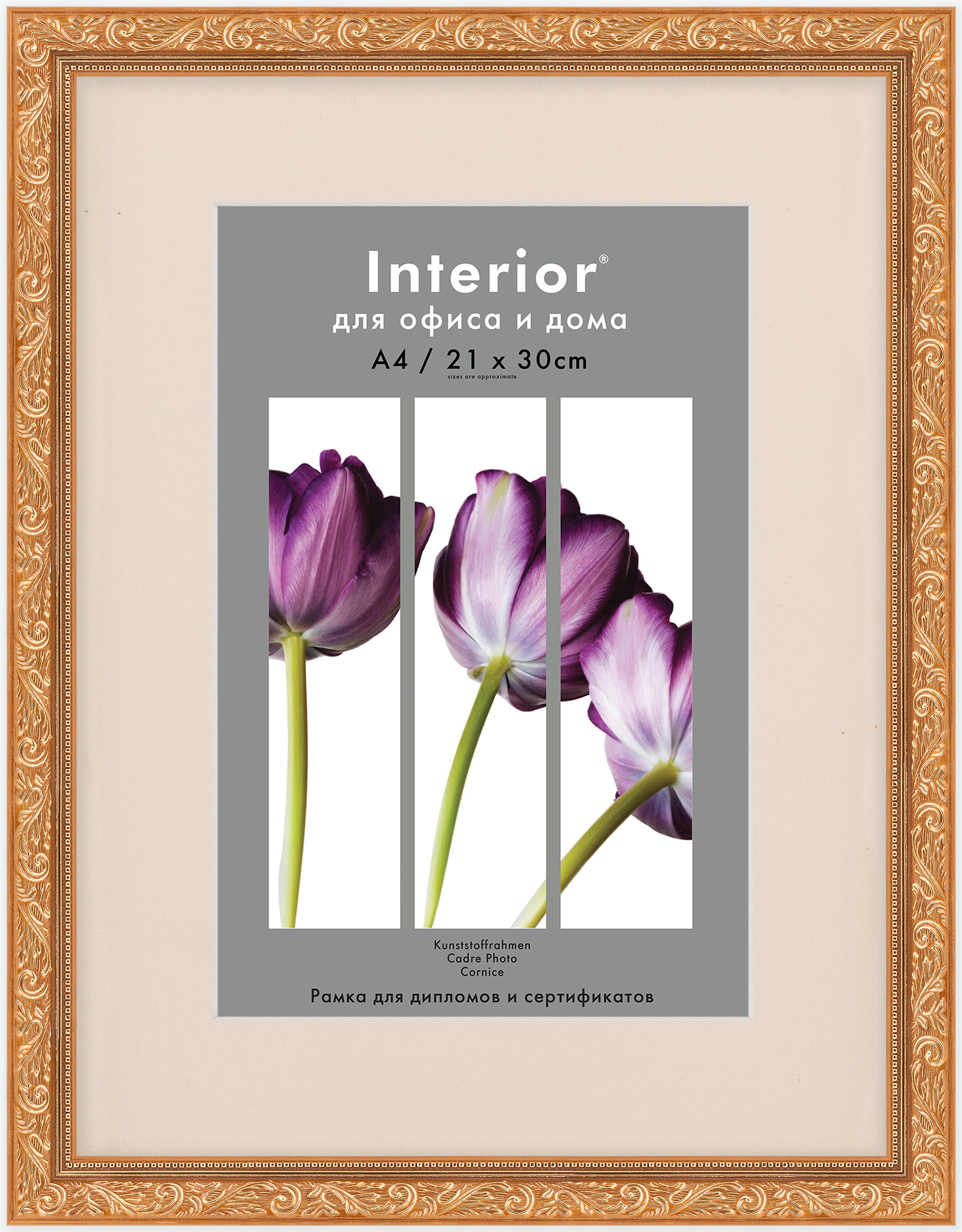 ORNATE 30*40 c паспарту 21*30 Antique Gold (10)