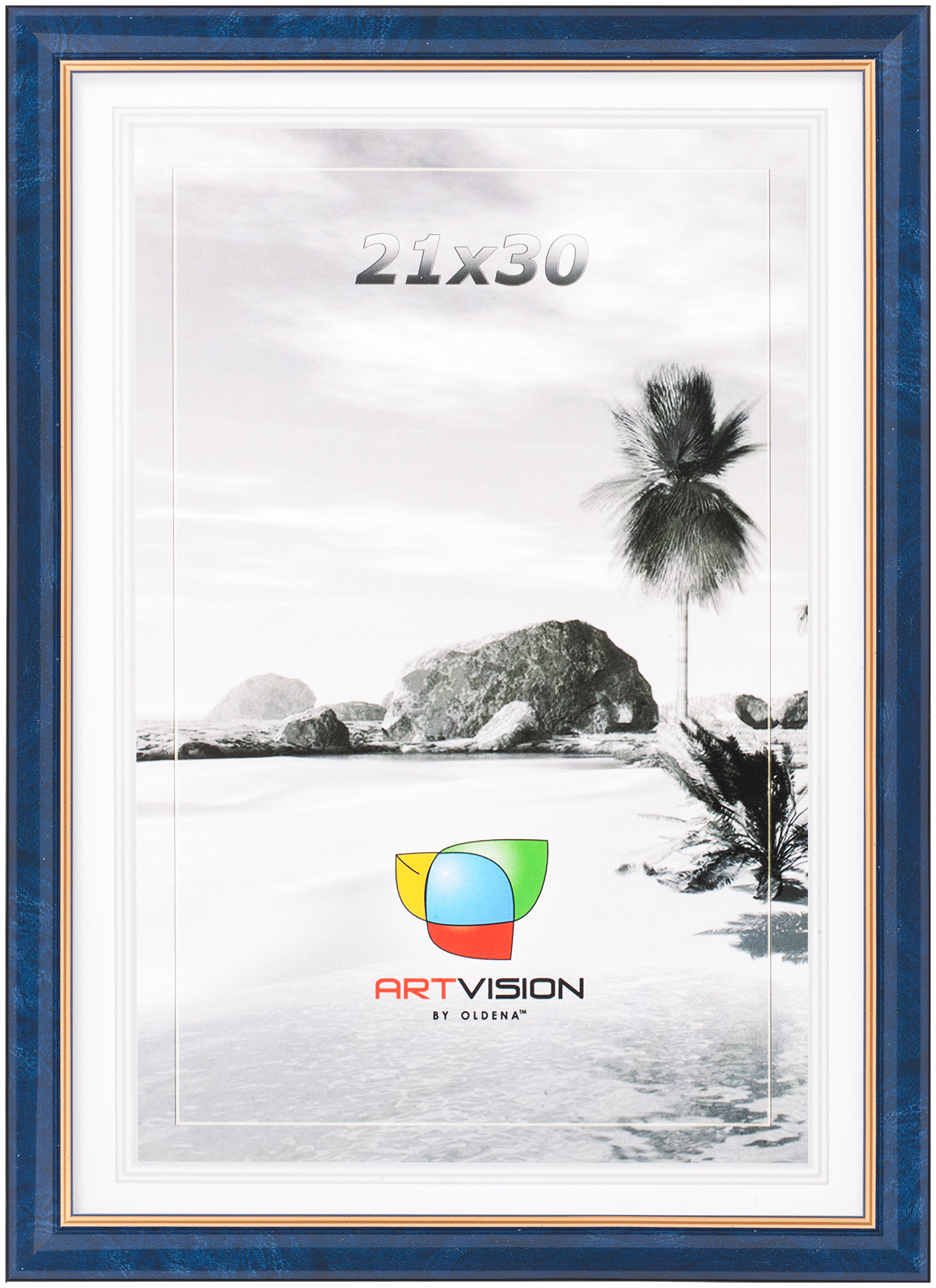 Фоторамка AV10012, пластик 21*30 MIX 2 цветов в асс. (24)