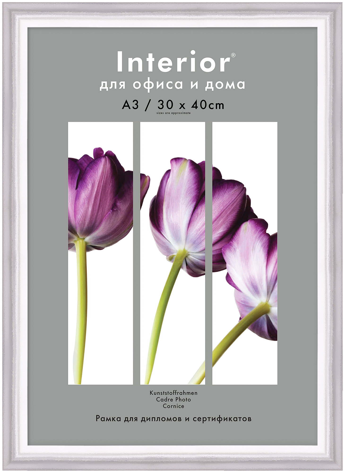 Interior 327G-12 30x40 пластик, серебро (30)