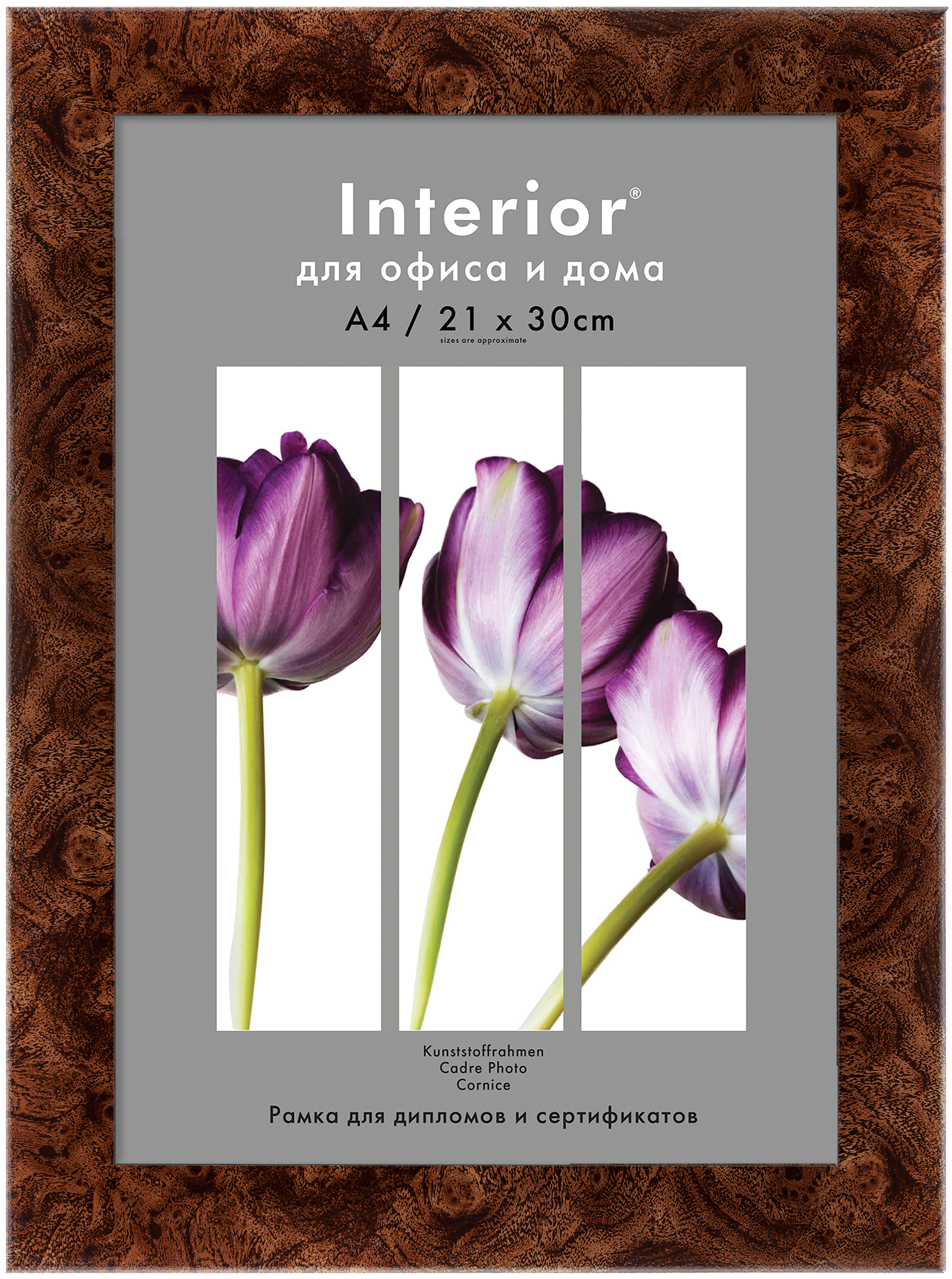 Interior 335G-8 21x30 пластик, темный орех (30)