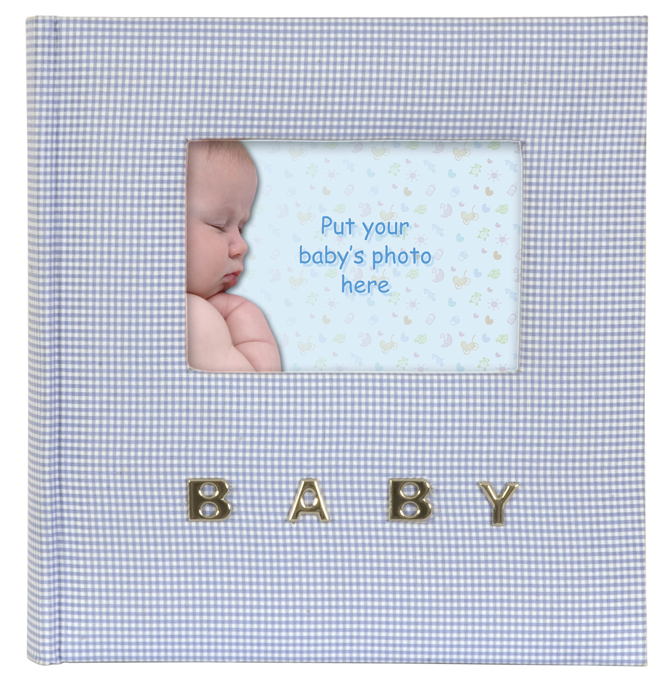 Q9306338 Ф/альбом 100 фото 10*15 Baby Gingham BookBound Memo (BLUE) (6)