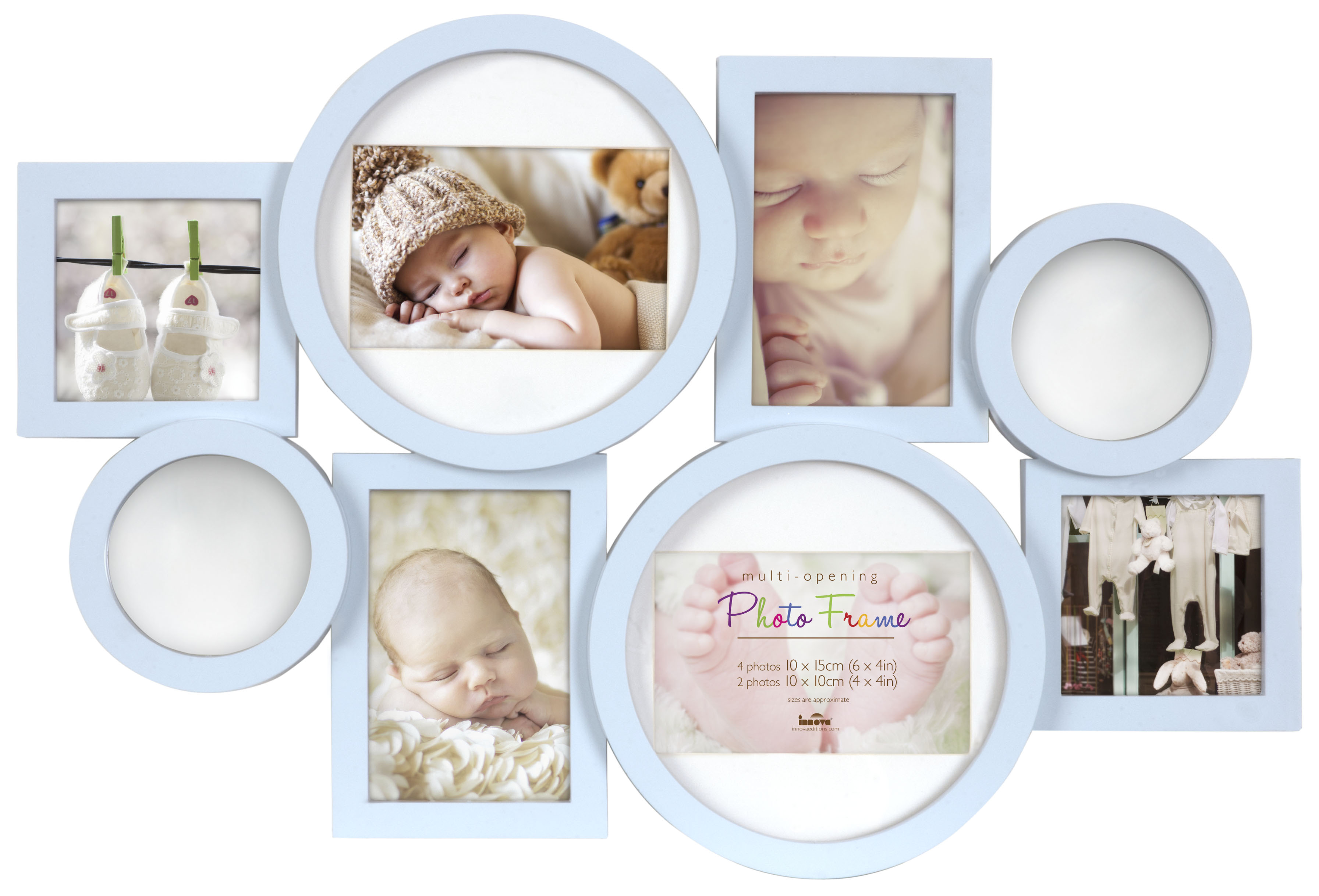 PI06379 Ф/рамка 8 фото 4 x 10*15, 2 x 10*10 Maggiore XXXII (Blue) (5)