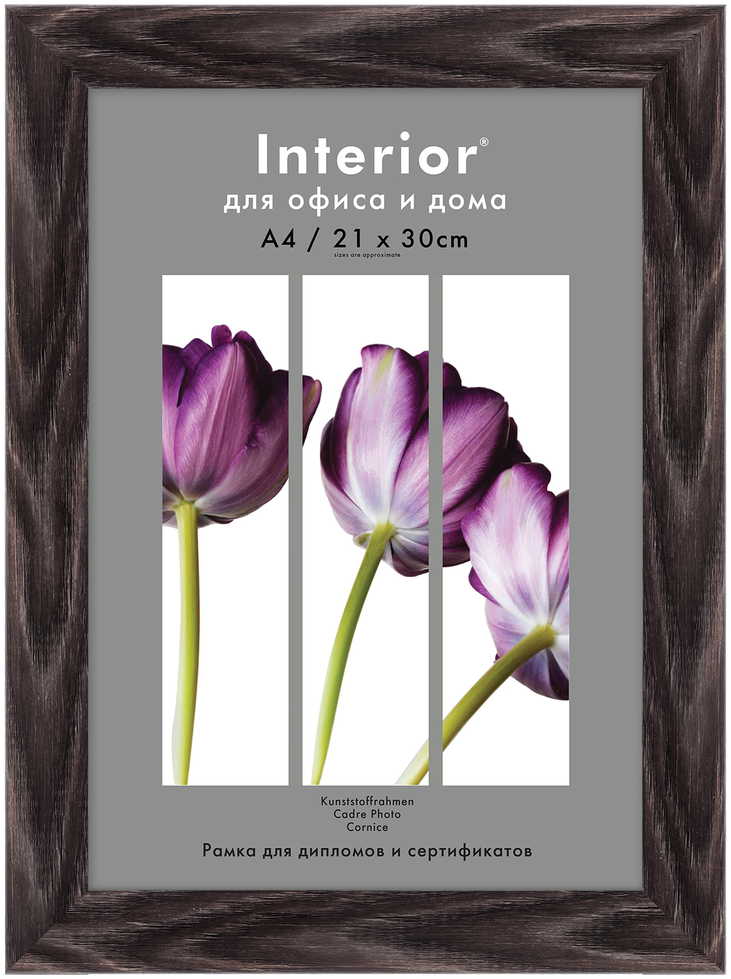 Interior 332G-8 21x30 пластик, серо-черное дерево (30)