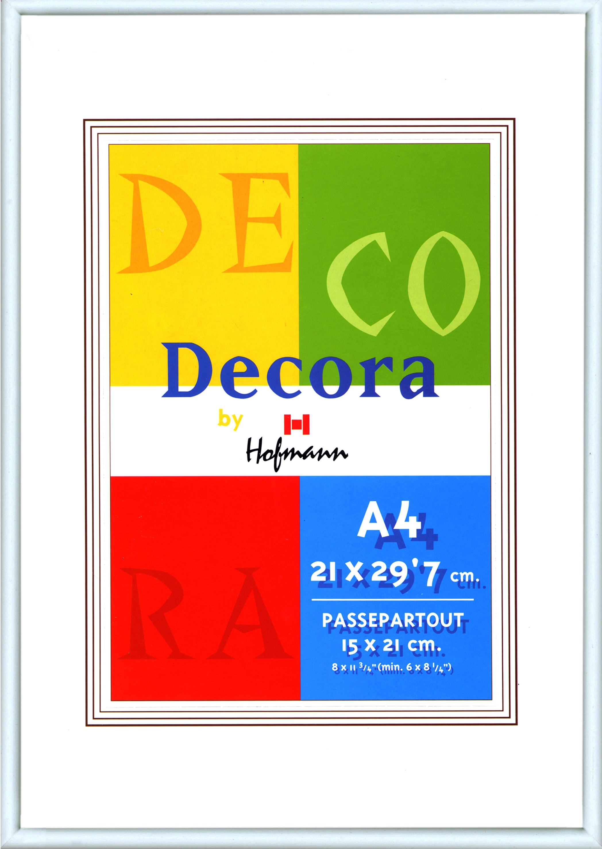 Hofmann 45-BL Decora 21*29,7 паспарту 15х21 белая (12)