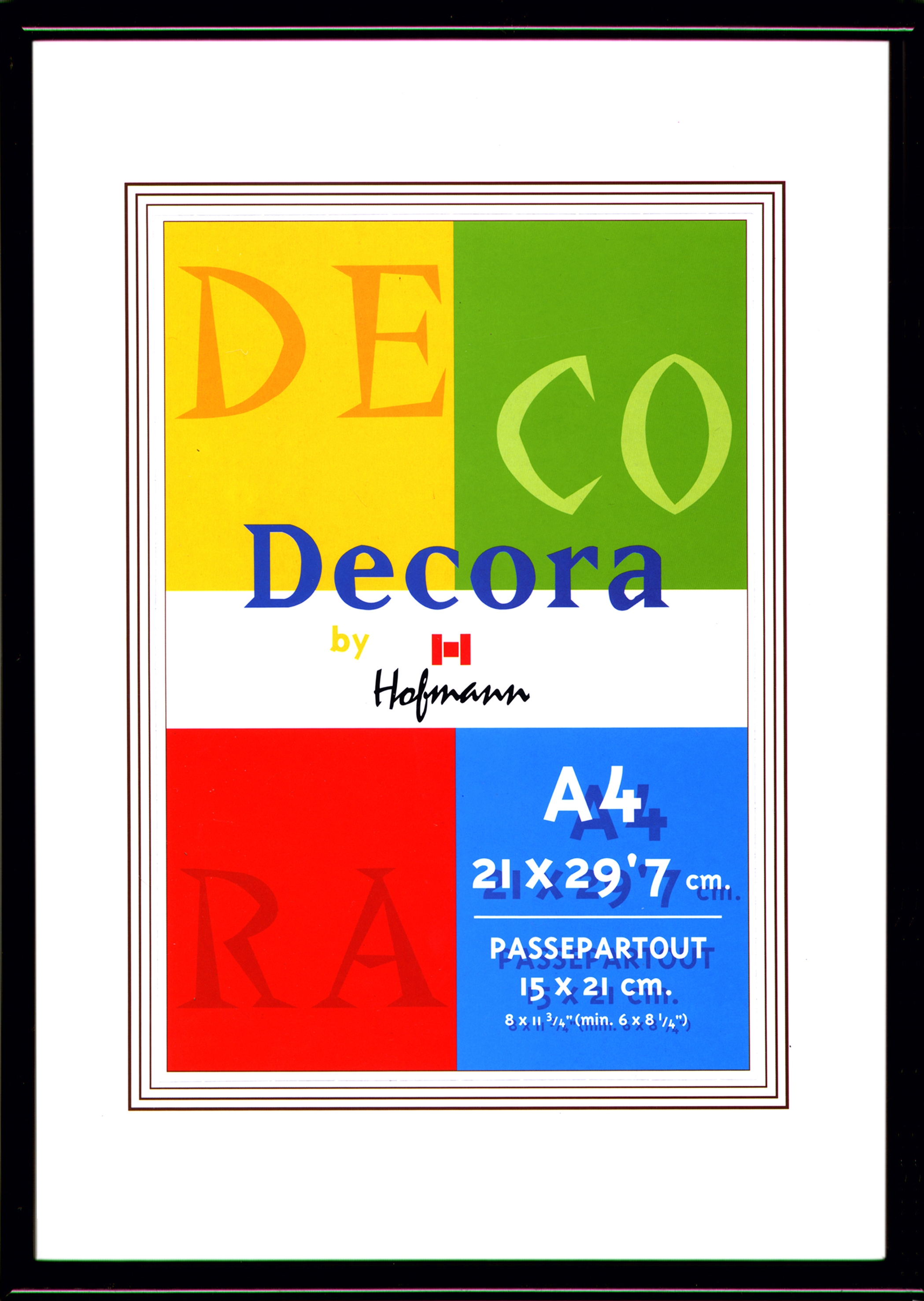 Hofmann 45-N Decora 21*29,7 паспарту 15х21 черная (12)