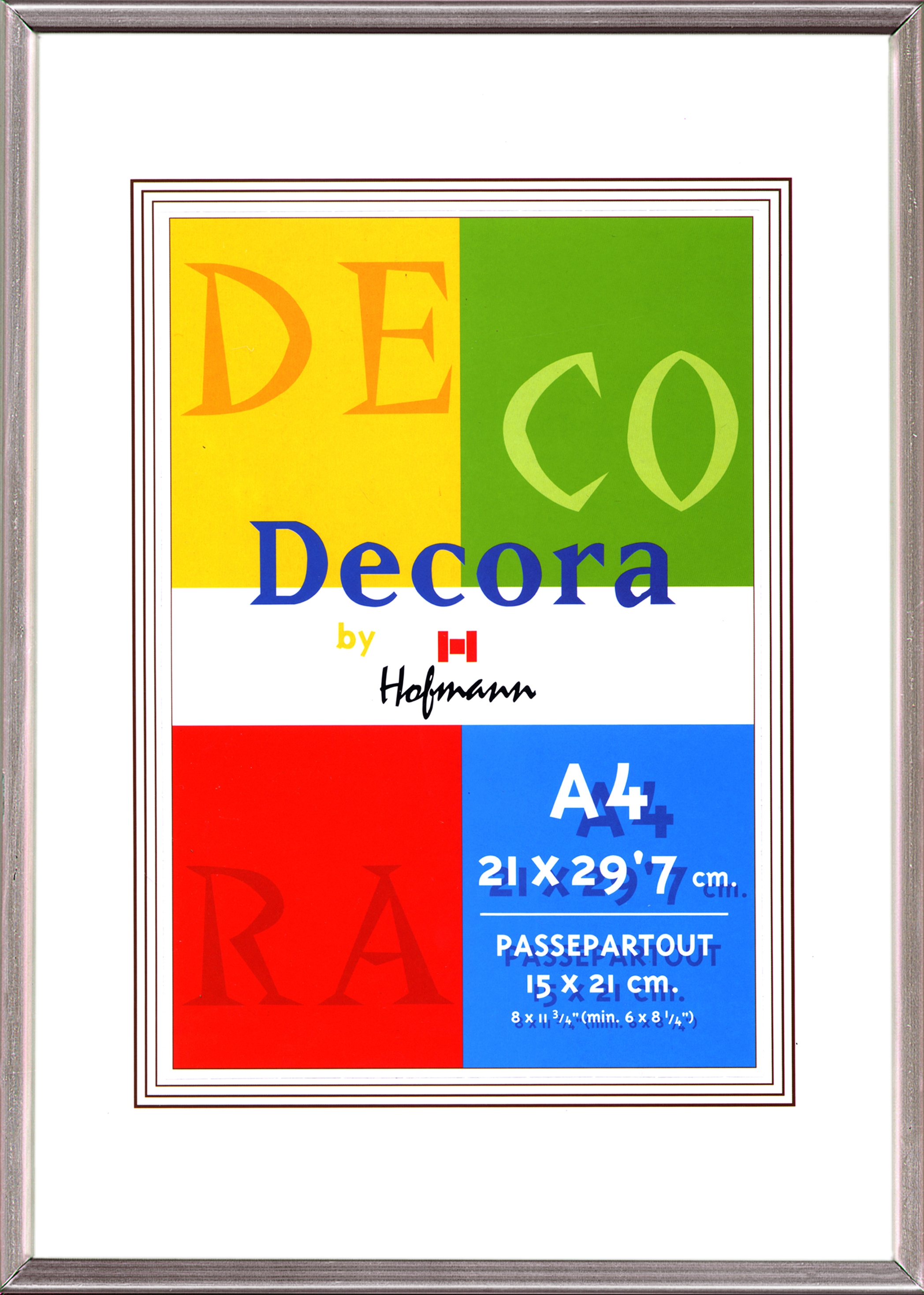 Hofmann 45-P Decora 21*29,7 паспарту 15х21 серебро (12)