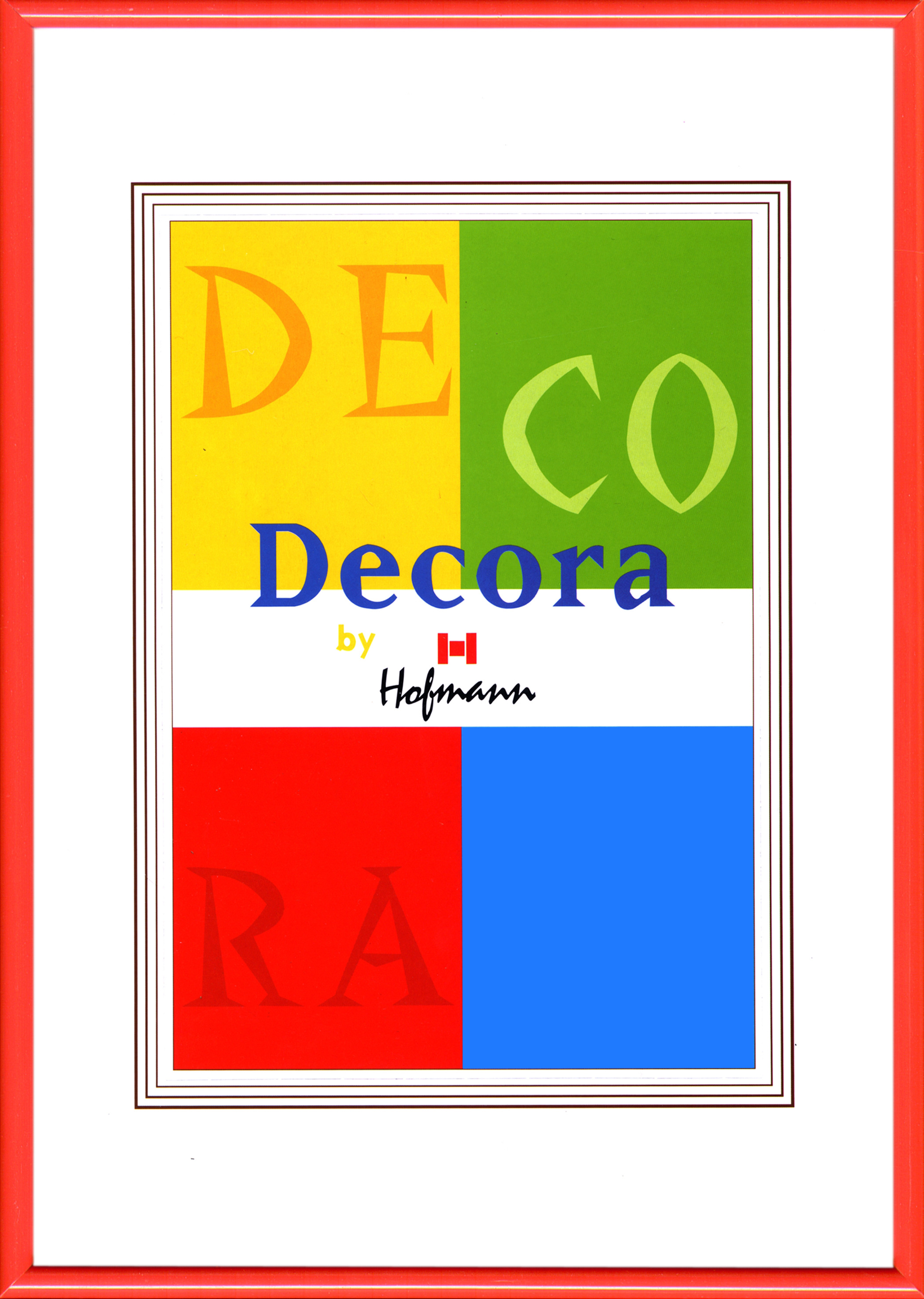 Hofmann 45-R Decora 20*25 паспарту 13x18 красная (18)