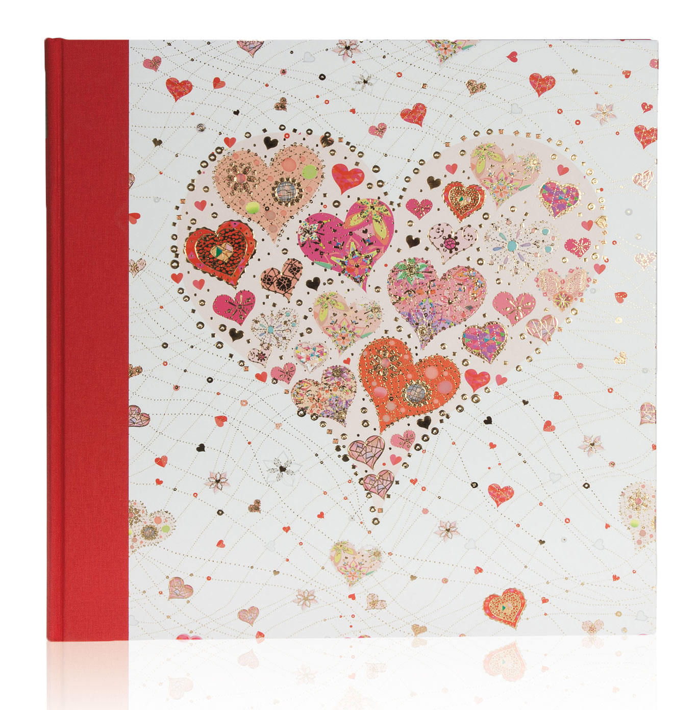 GoldBuch 8411 на 60 страниц 26х30 см (раз. альбома 30х31) сердце белое