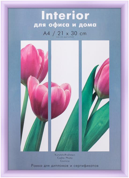 Светосила Радуга пластик 21x30 (A4) Лаванда, со стеклом (26)