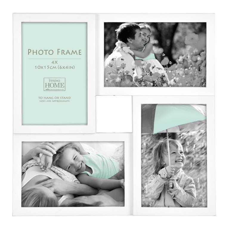 PI07214 Ф/рамка 4 фото 4 x 10*15 Maggiore White (24)