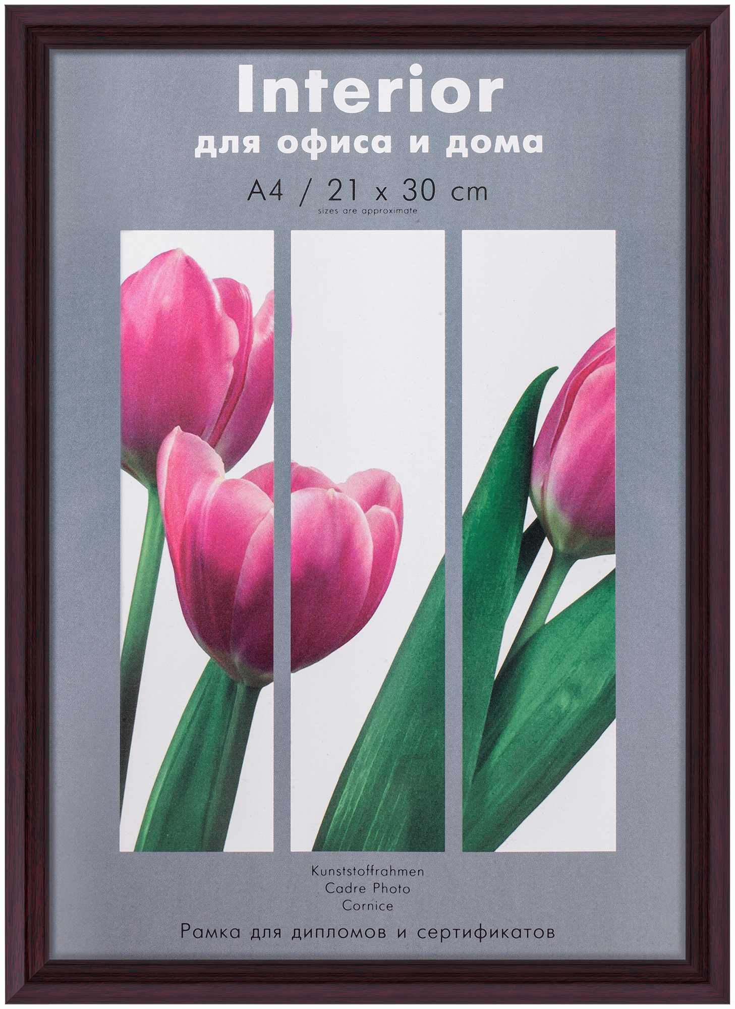 Светосила Радуга пластик 21x30 (A4) Вишня, со стеклом (26)