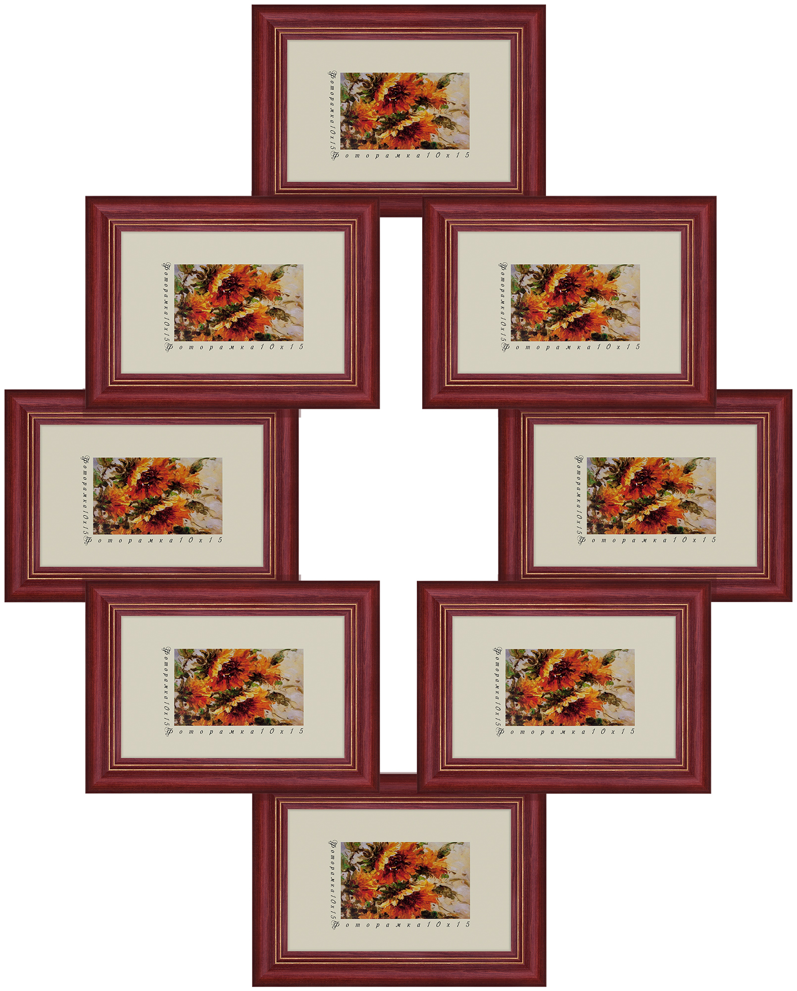 сосна на 8 фото 8x10*15 лакированная BUR 0013/1 (1)