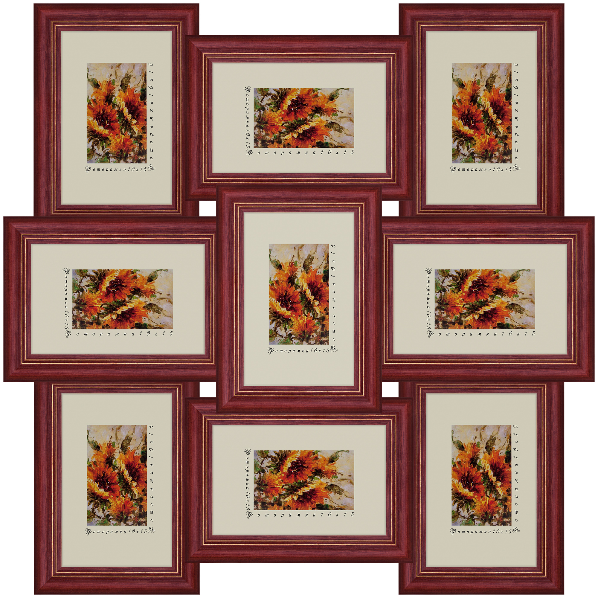 сосна на 9 фото 9x10*15 лакированная BUR 0013/2 (1)