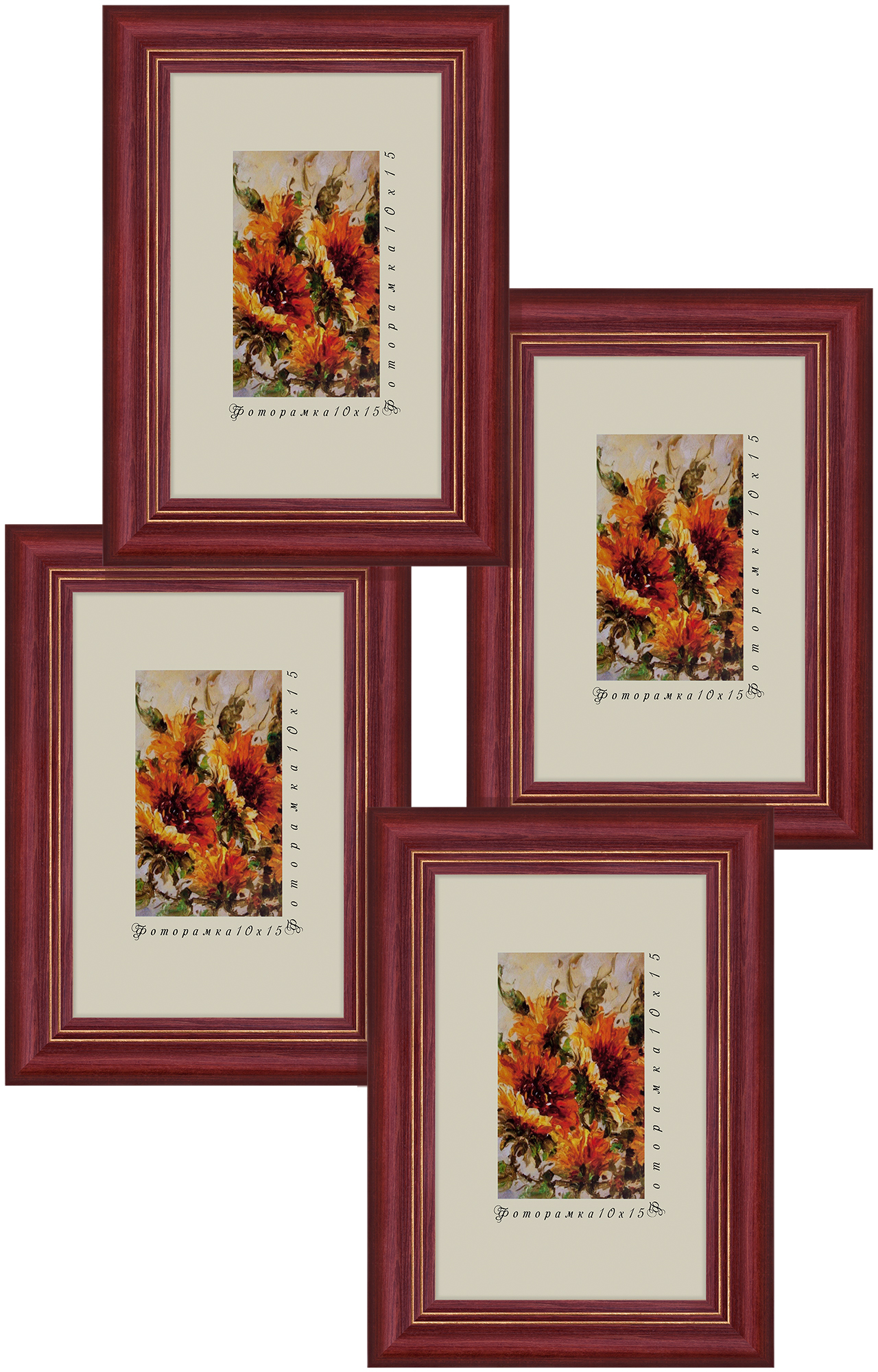 сосна на 4 фото 4x10*15 лакированная BUR 0013/2 (1)