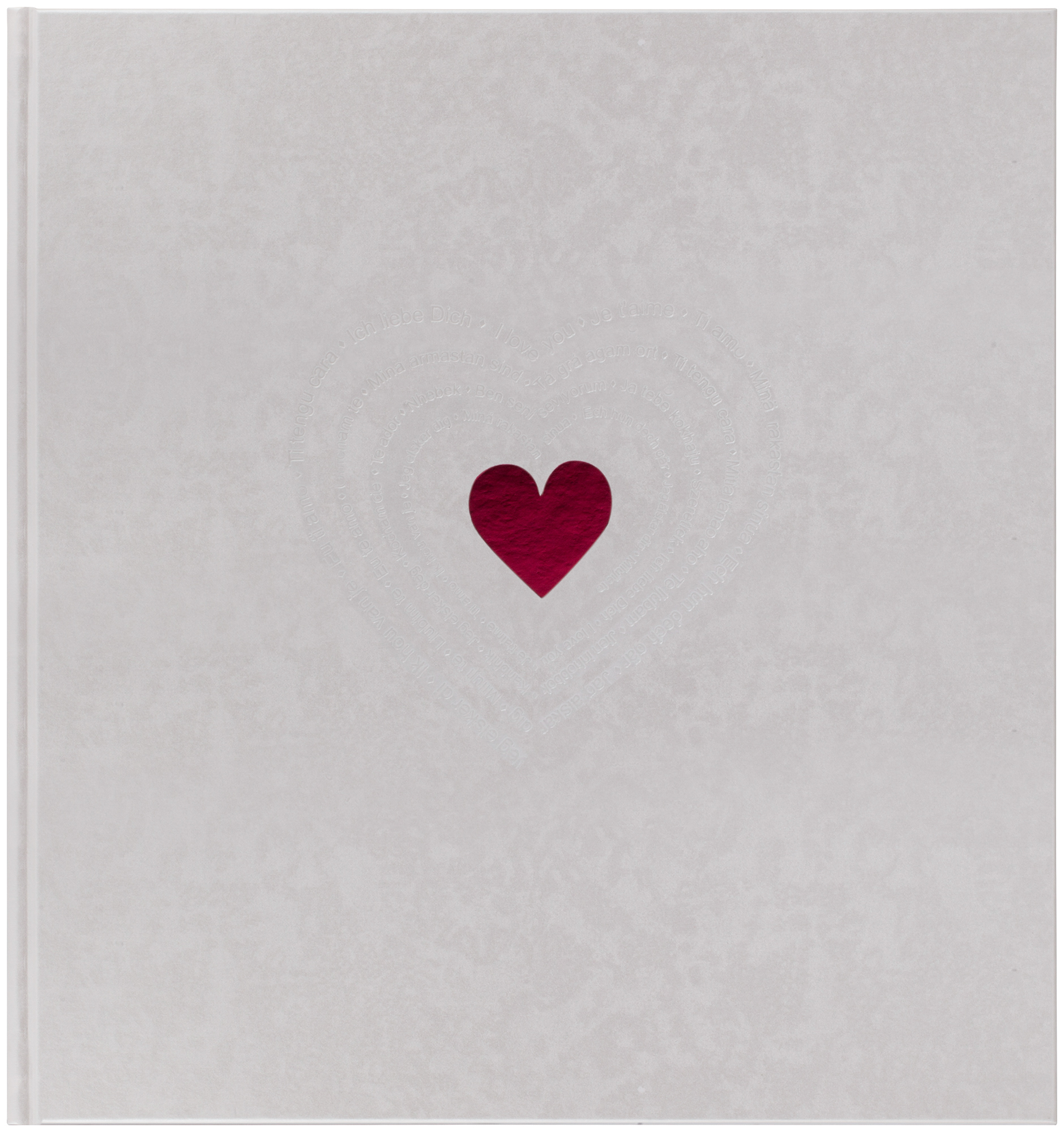 GoldBuch 27015 на 60 страниц 26х30 см (раз. альбома 30х31) сердце сер.слова