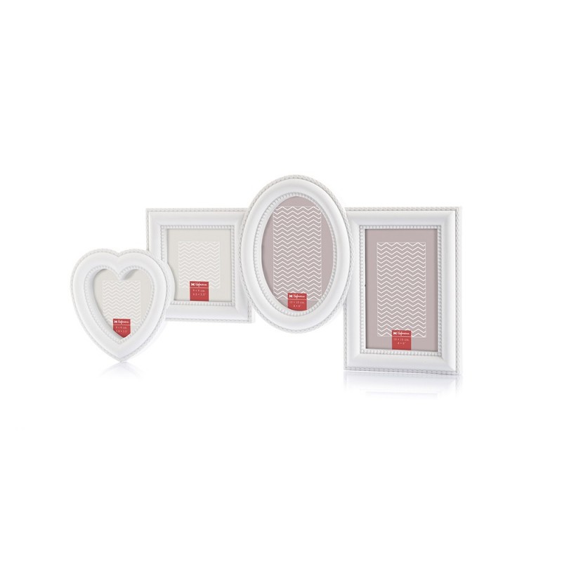 Hofmann 525 пластик на 4 фото 2x 10x15 и 2x 9x9 размер 47x22 белый